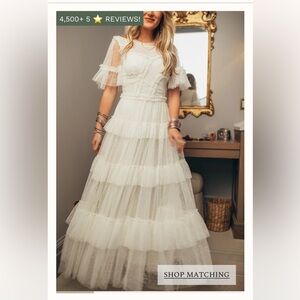 Whimsical White Tulle Dress by Ivy and Co.